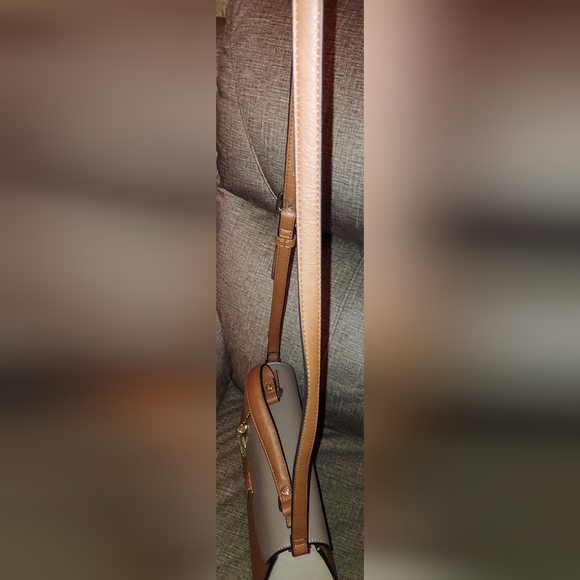 Dune London Tan and Gray Crossbody Bag - Picture 7 of 9